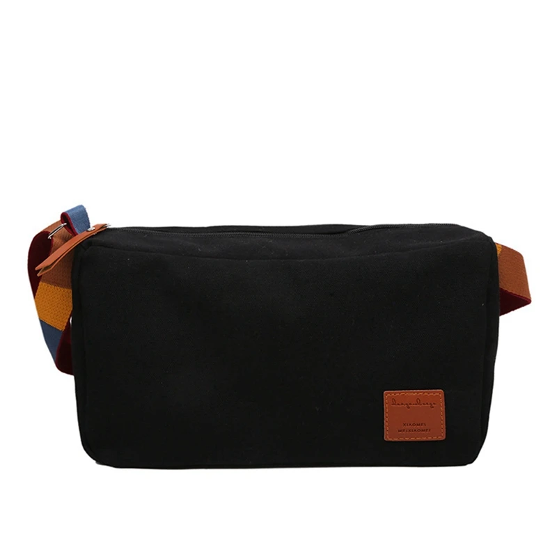 

Women Korean Fashion Casual Leisure Zip Shoulder Tote Canvas Bag Women Girls Bag Canvas Bag