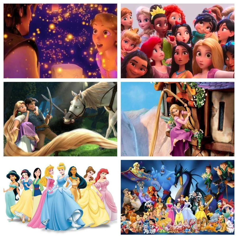 

Набор для алмазной вышивки «сделай сам» Disney 5D, мультяшный принц и принцесса, ручные подарки, детское домашнее настенное украшение