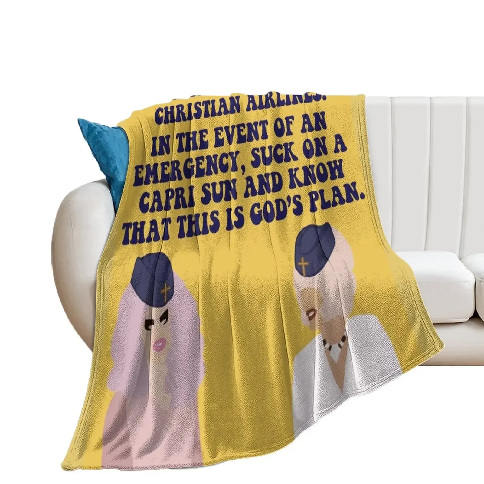 Одеяло Trixie and Katya Christian Airlines теплое зимнее одеяло для путешествий гигантский диван