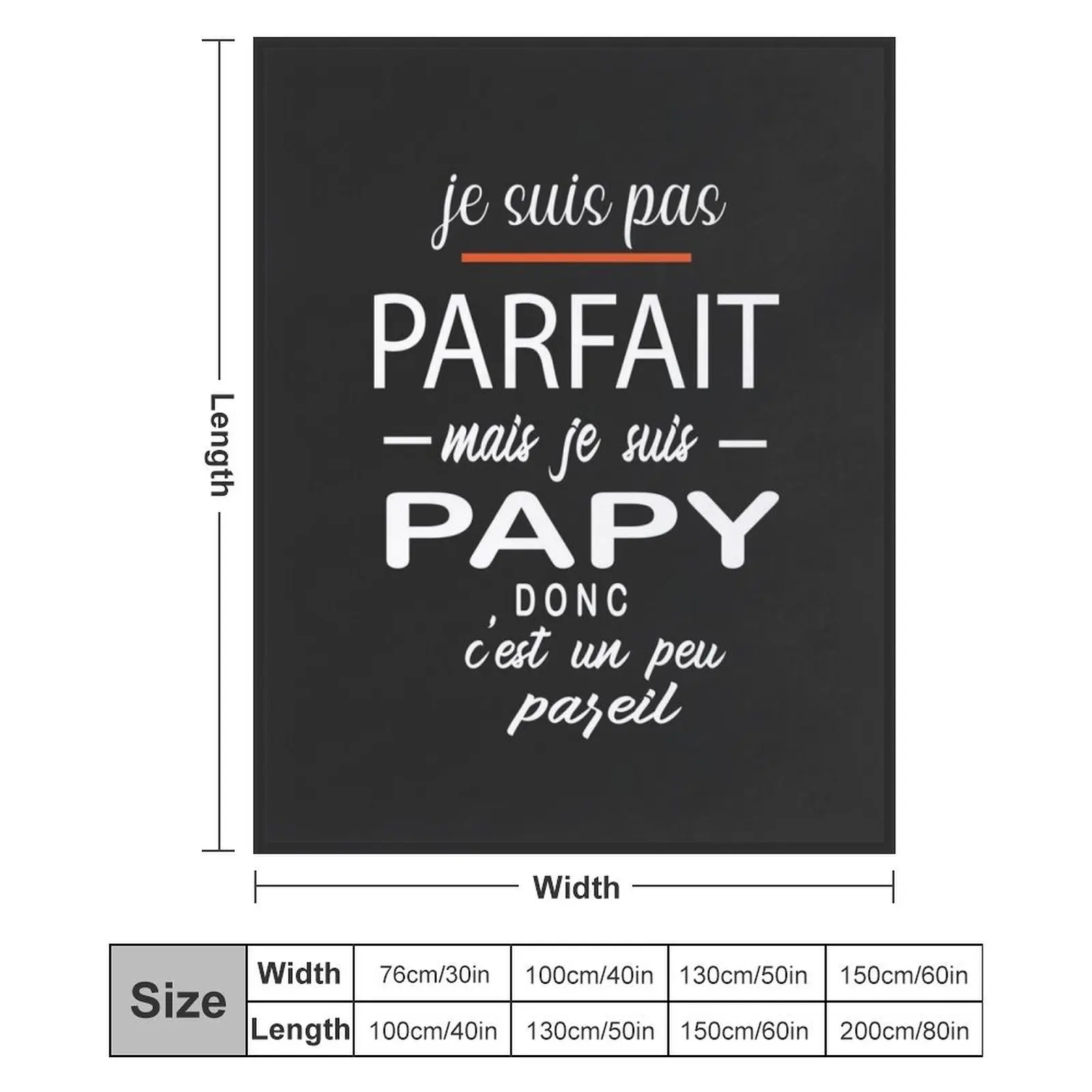 Je Ne Suis Pas Parfait Mais Un Papy Плед Декоративные Кровати Меховые Одеяла Диваны Украшения