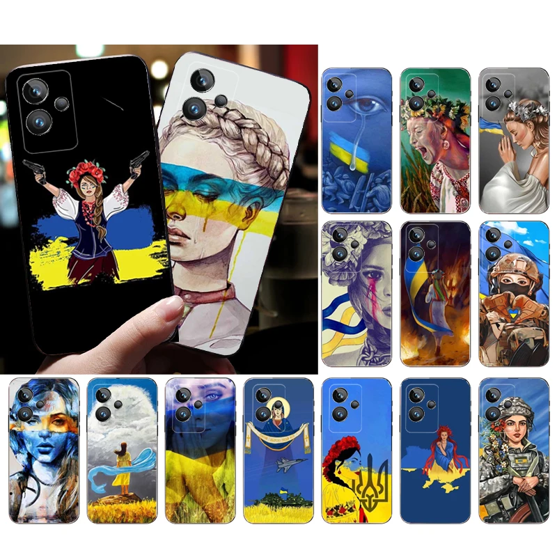

Phone Case for OPPO Realme C21Y X3 SuperZoom C11 GT2 C25S C35 C31 9 ProPlus Find X2 X5 Pro X3 Neo X5 Lite Ukraine Girl Case