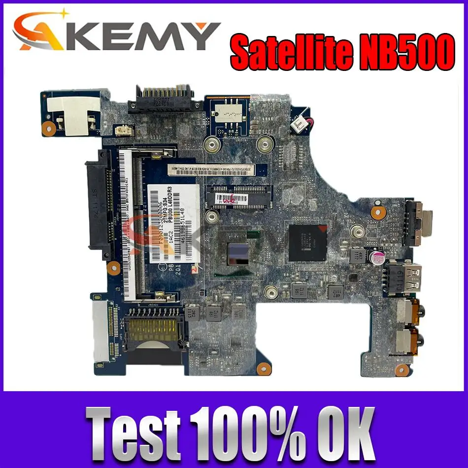 

PBU00 LA-6851P K000126210 MAIN BOARD For Toshiba Satellite NB500 NB505 laptop motherboard DDR3 with Processor