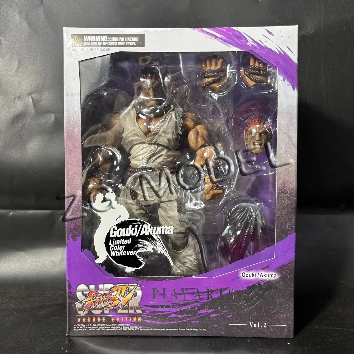 Фото Фигурка Play Arts Kai Gouki Akuma Limited Color White Cer Ultra Street Fighter IV: The Final Challengers 1/12, игрушка в подарок №3