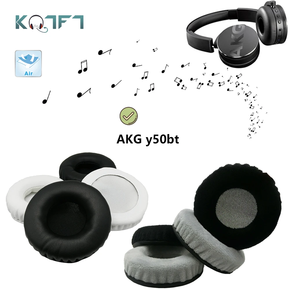 

KQTFT flannel 1 Pair of Replacement Ear Pads for AKG y50bt Headset EarPads Earmuff Cover Cushion Cups