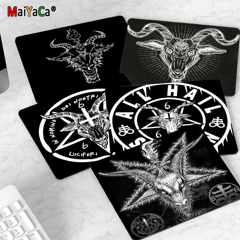 

MaiYaCa My Favorite Pentagram 666 Demonic Satanic small Mouse pad PC Computer mat Top Selling Wholesale Gaming Pad mouse