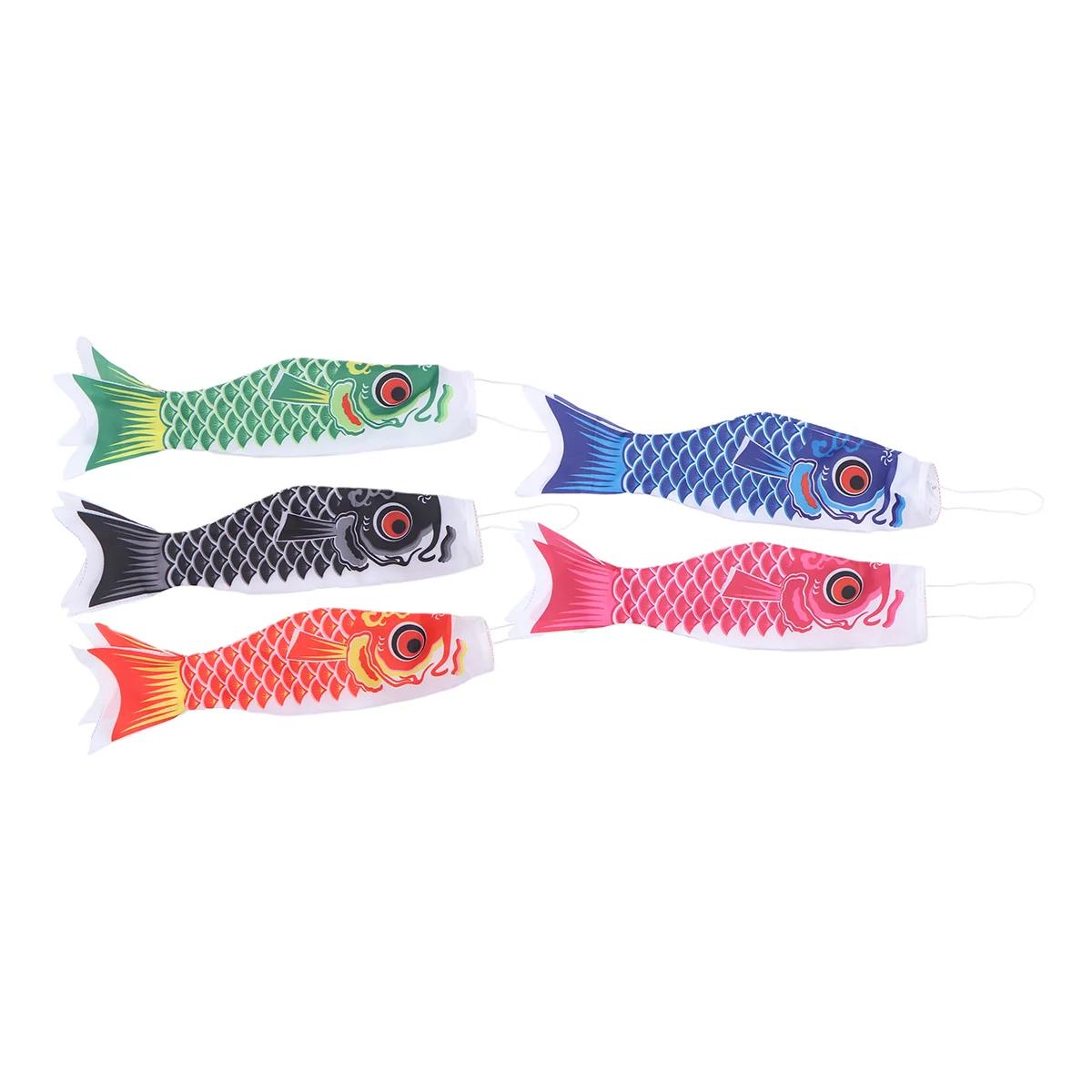 

5 Japanese Carp Windsock Streamer Flag Koinobori Hanging Decor KoiNobori Sailfish Wind Streamer for Japanese Sushi Bar Izakaya