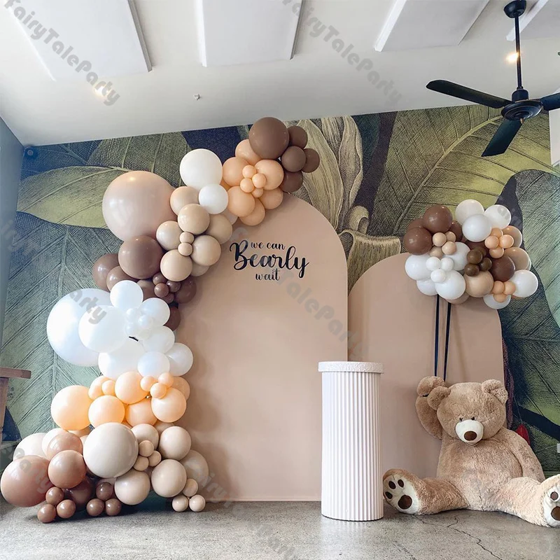 

152pcs Balloon Garland Kit Matte Caramel Apricot Cream Peach Balloons Arch for Wedding Birthday Party Baby Shower Decorations