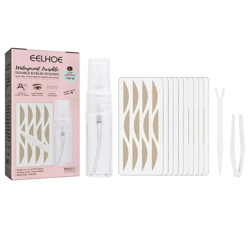 

Eyelid Lifter Strips 120pcs Invisible Double Eyelid Tape Waterproof Double Eyelid Stickers For Hooded Droopy Uneven Monoeyelids