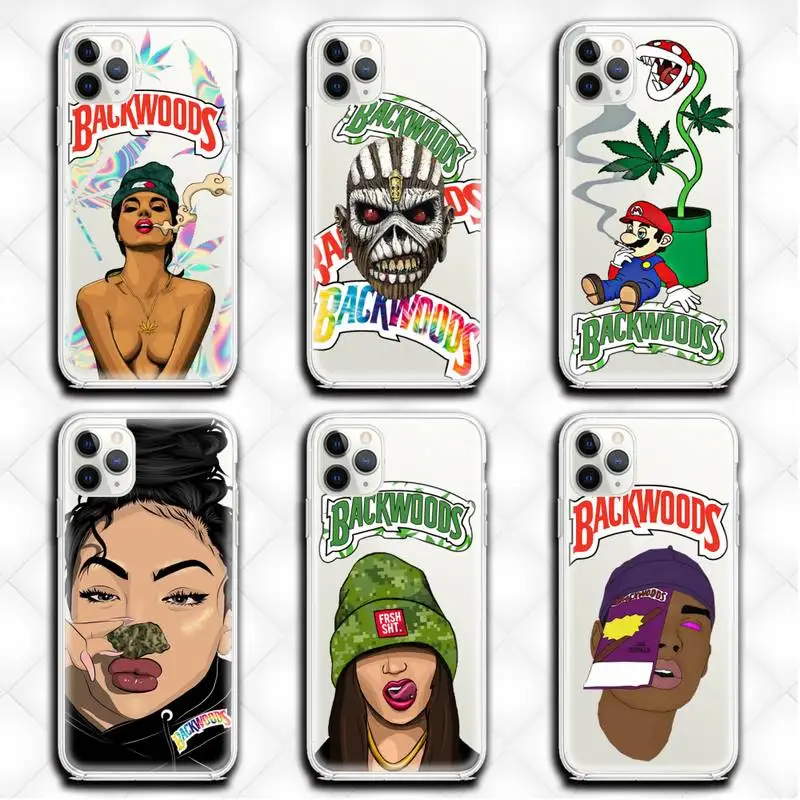 

Abstractionism Art Backwoods Phone Case Clear for iphone 13 12 11 Pro max mini XS 8 7 Plus X SE 2020 XR cover