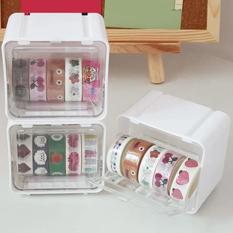 

Ящик для хранения ленты, семейная школьная офисная канцелярия, держатель для ленты, настольный органайзер для хранения ленты