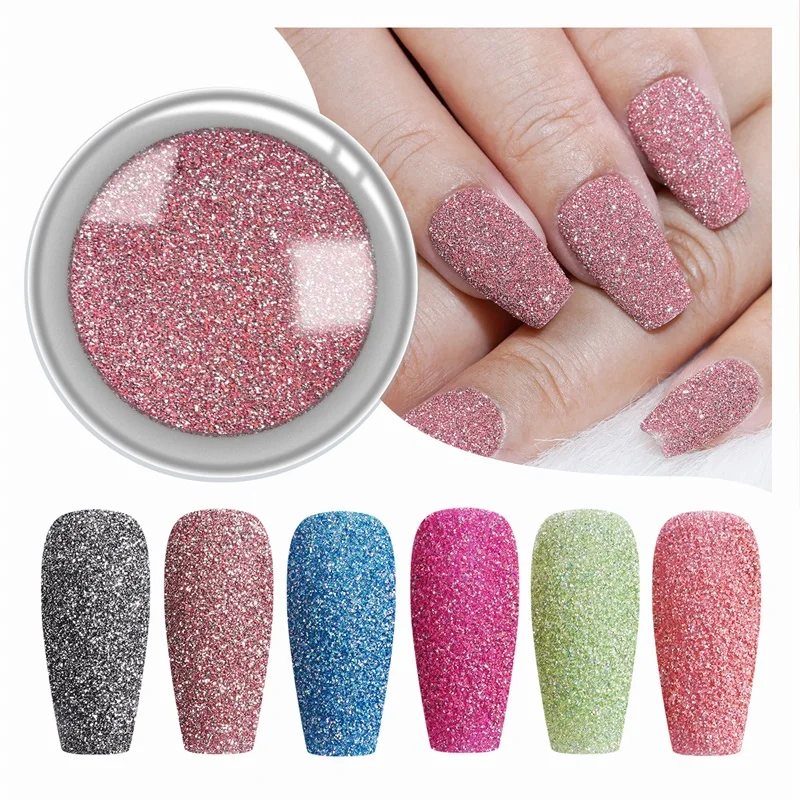 Набор светоотражающих бриллиантовых блесток FSIXCL 6 цветов цветная пудра для