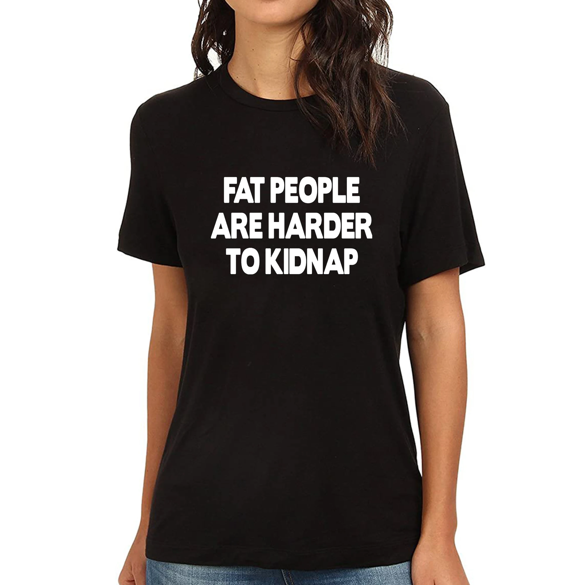 

Lyprerazy, женские толстые люди труднее повезти забавную футболку с принтом