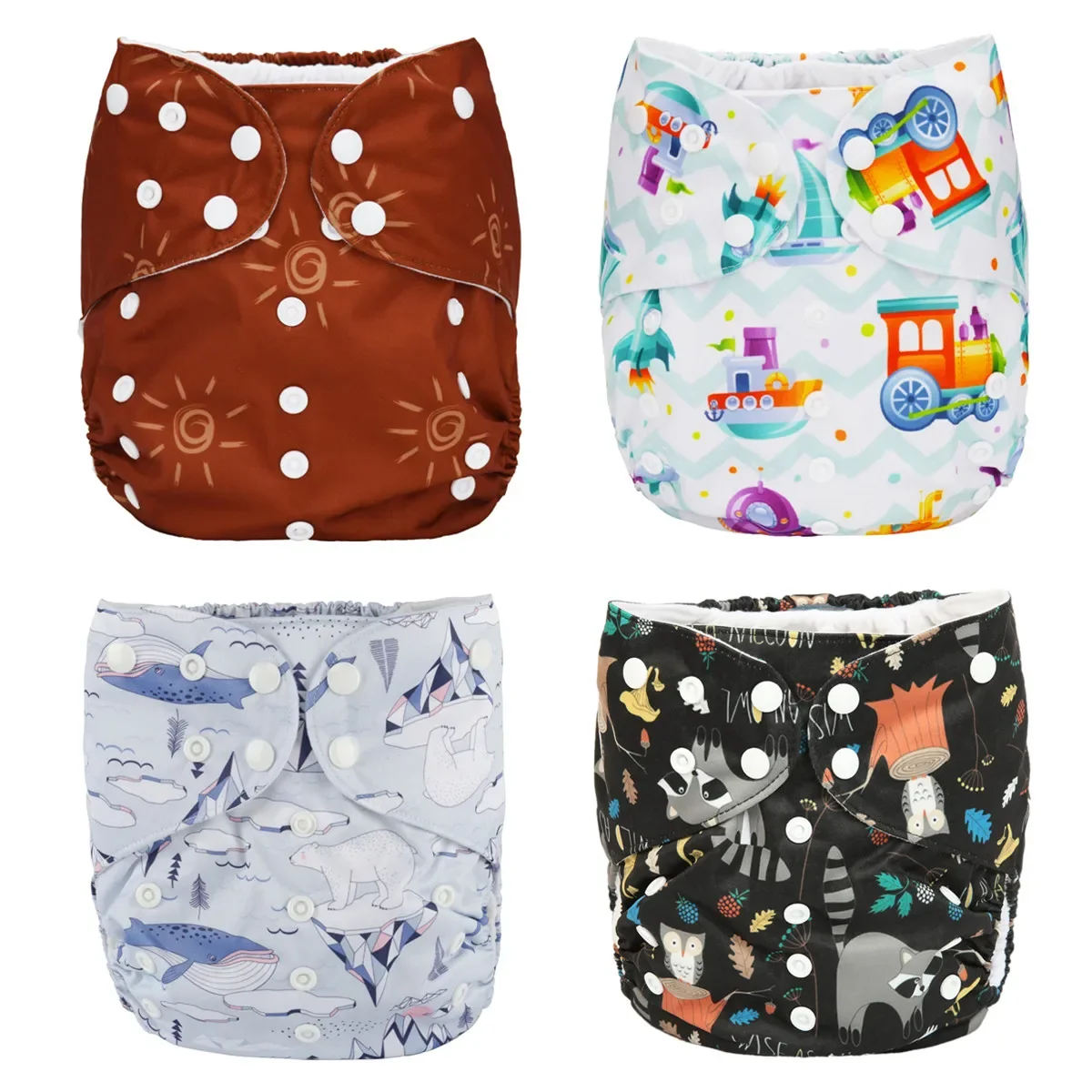 Большой тканевый подгузник для новорожденных от 2 до 7 лет