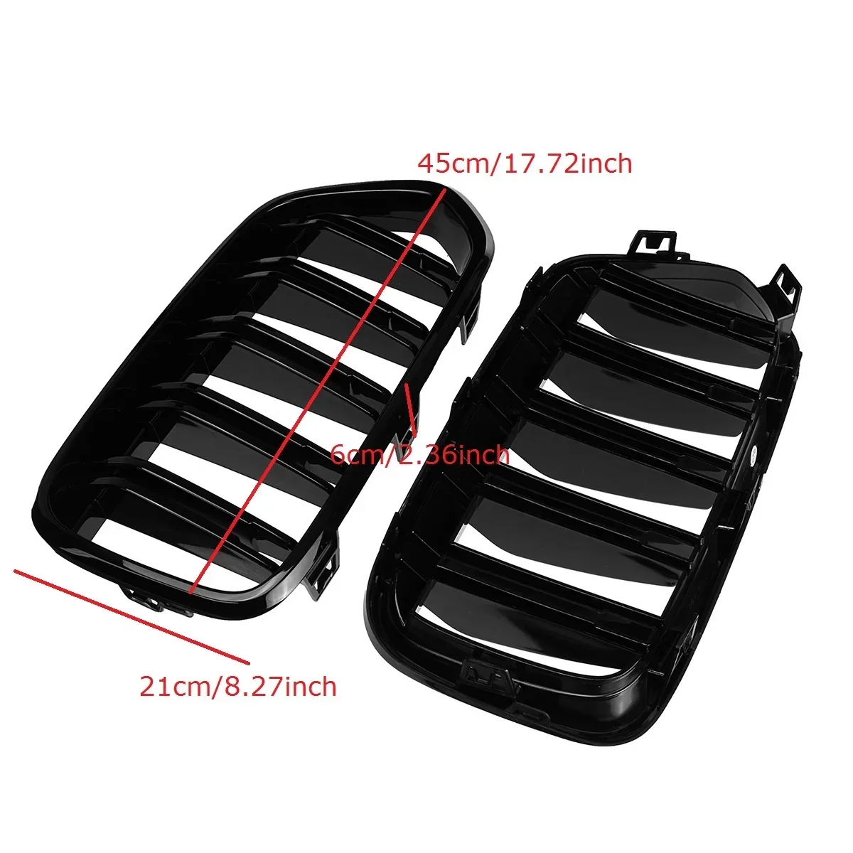 Двойной одинарный передний бампер решетка радиатора с двойной линией почки для