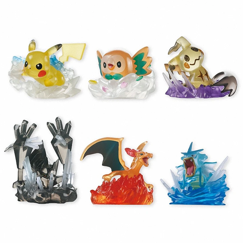 

Pokemon CANDY TOY Rowlet Charizard Necrozma Gyarados Cute Action Figure Model Ornament Toys
