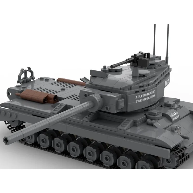 Фото Конструктор MOC: Модель тяжелого танка T29 времен Второй мировой войны, мелкие детали, для сборки, коллекционная модель для взрослых, игрушка из кирпичиков №2
