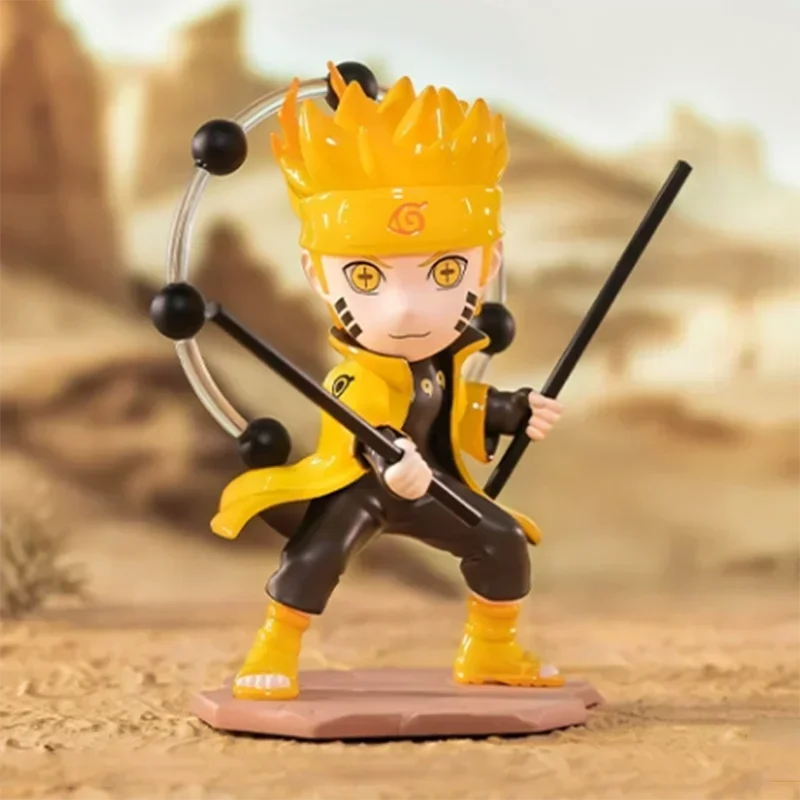 Фото POP MART NARUTO Ninkai Taisen Series: Коллекционные фигурки-сюрпризы (слепые коробки), милые украшения, декор для дома и рабочего стола, куклы для девочек №2