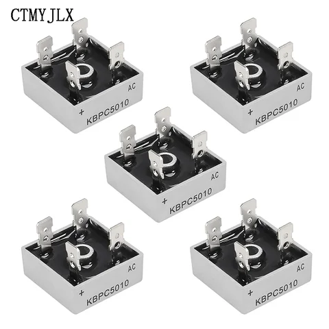 5 шт. Диодный мостовой выпрямитель KBPC5010 50A 1000В