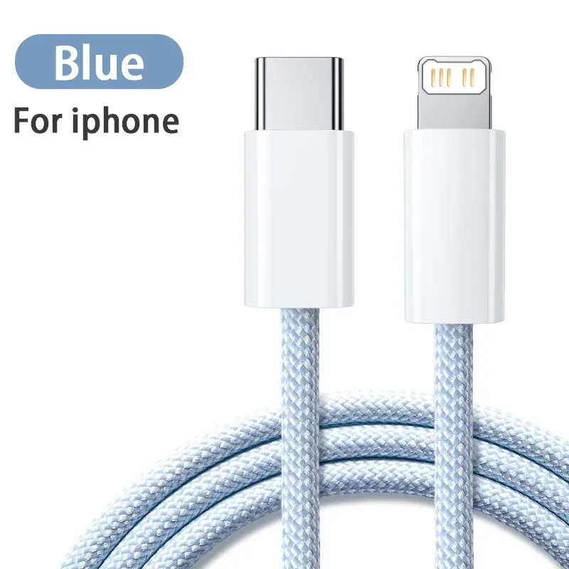Кабель PD USB C для iPhone 13 Pro Max, быстрая зарядка, кабель USB C для iPhone 12 11 Mini Pro Max, кабель передачи данных, 20 Вт (art.: 3920c120084ba) - 3920c120084ba