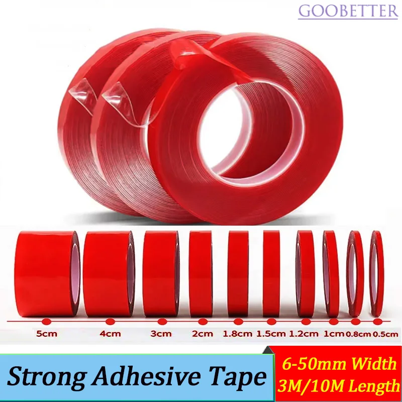 

Двусторонний клейкий скотч 3М 6/8/10/15/20/25/30/40/50 мм