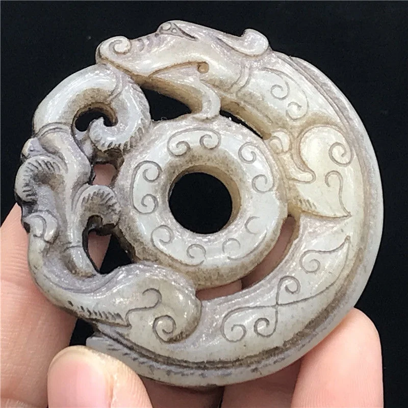 Старые предметы: защитные Штаты Гао Лао сяюй двусторонняя тонкая резьба