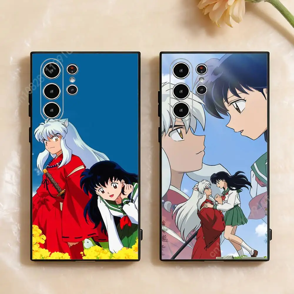 Фото Чехол для телефона с изображением аниме I-Inuyasha K-Kikyo для Samsung Galaxy S30 26 25 Ultra Plus S24 23 22 FE Lite S21 20, чехол из ТПУ №1