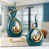 Ceramic Small Figurines Abstract art ornaments nordic creative office gift Home decoration accessories Living Room art Bookshelf