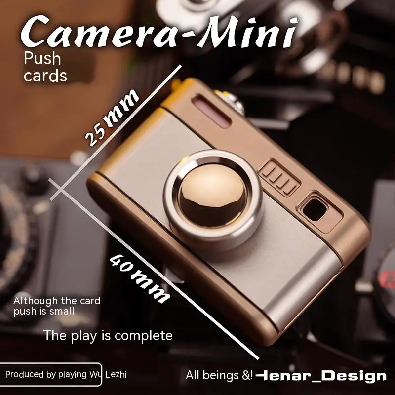 WANWU EDC Camera-Mini Camera Push Card Papa Coin Play Wulezhi EDC Magnetic Suction Adult Decompression Toy enlarge
