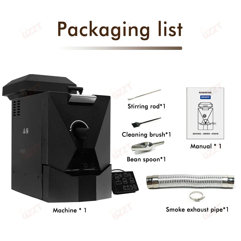 GZZT CBR Автоматическая жаровня кофейных зерен с 3 кривыми для выпечки Коммерческая