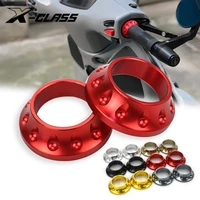 motorcycle handlebar linkage cover handle bar grips protector cnc aluminum red gold blue for vespa gts gtv sprint primavera lx s