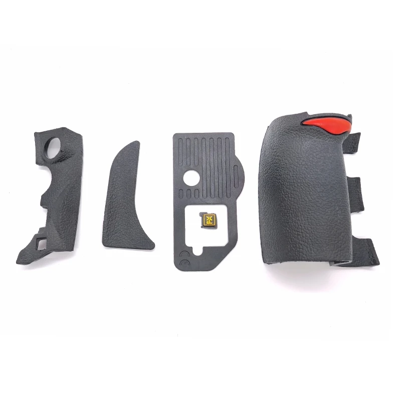 4 Pieces Camera Body Trim Skin Grip/Thumb/Side/Bottom Rubber Cover Shell Unit + Tape Compatible with D700 Digital Camera