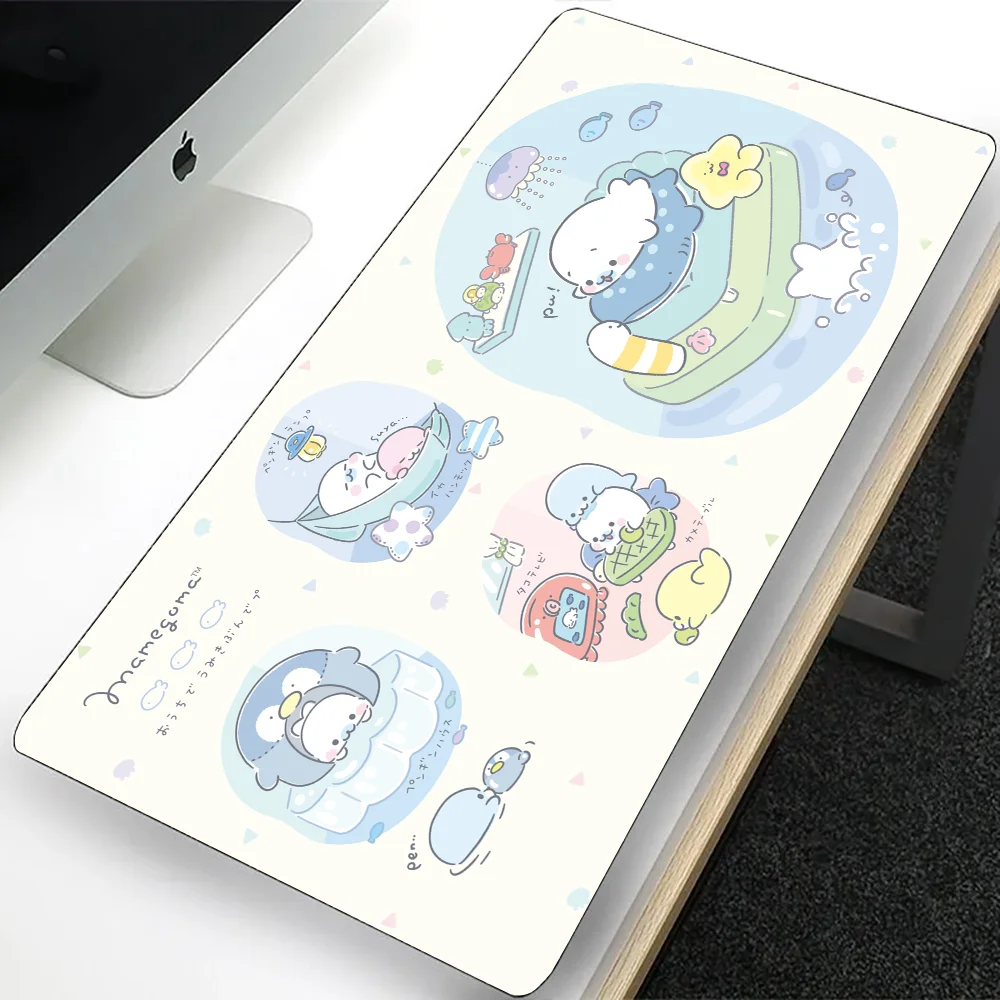 Милый большой игровой коврик для мыши Mamegoma компьютерный ПК геймер ноутбука