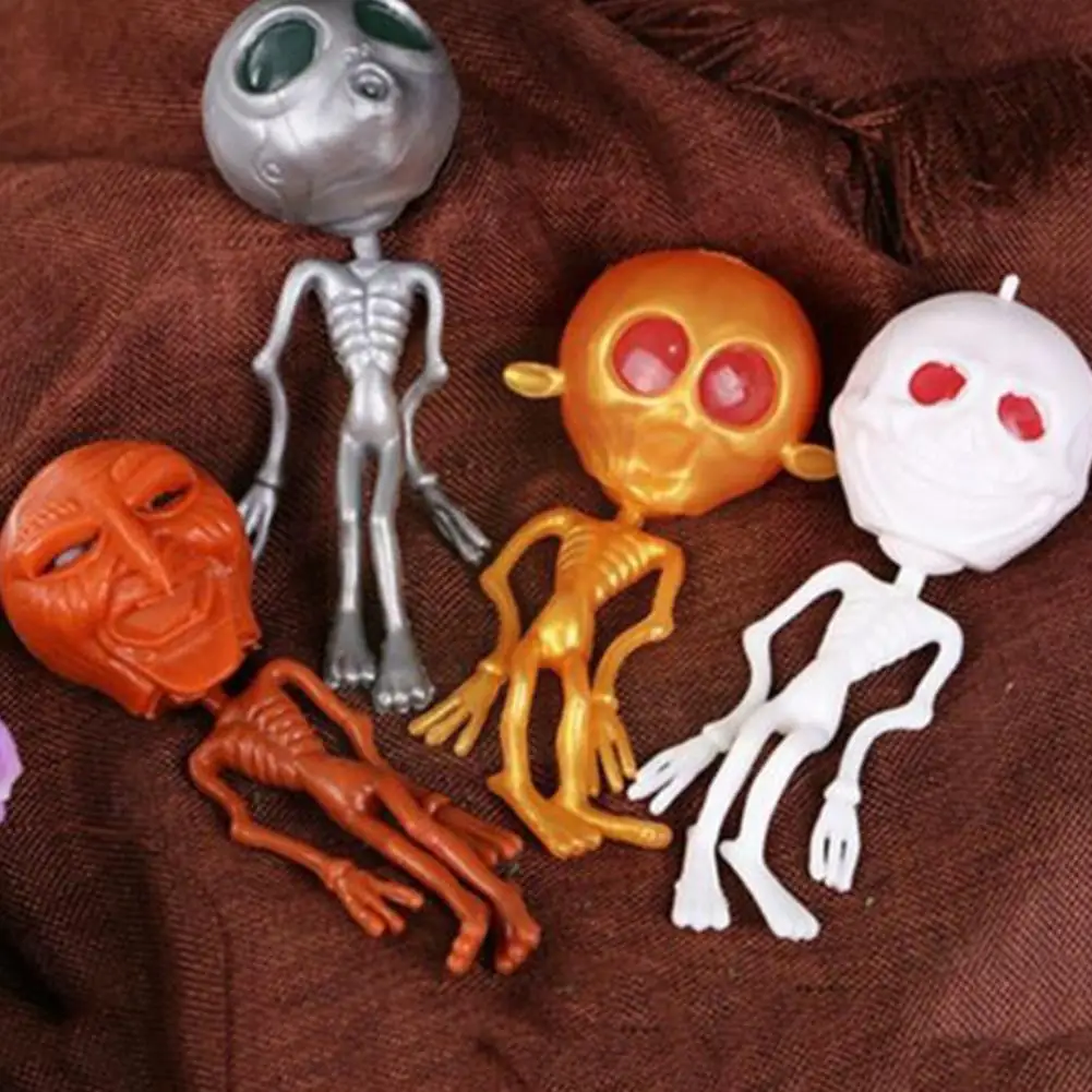 

Unzip Alien Tricky Toys Vent Big Ghost Squeeze Gift Eye Toys Skull Novelty K4h2