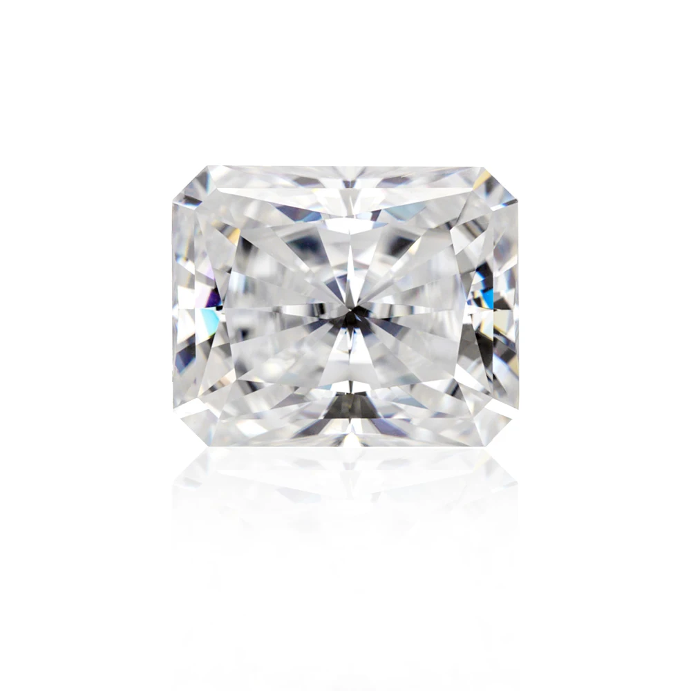 

HMJ D Color Loose Moissanite Radiant Cut Diamond Factory Wholesale Lab Grown Stone Test Positive 1.0 Carat