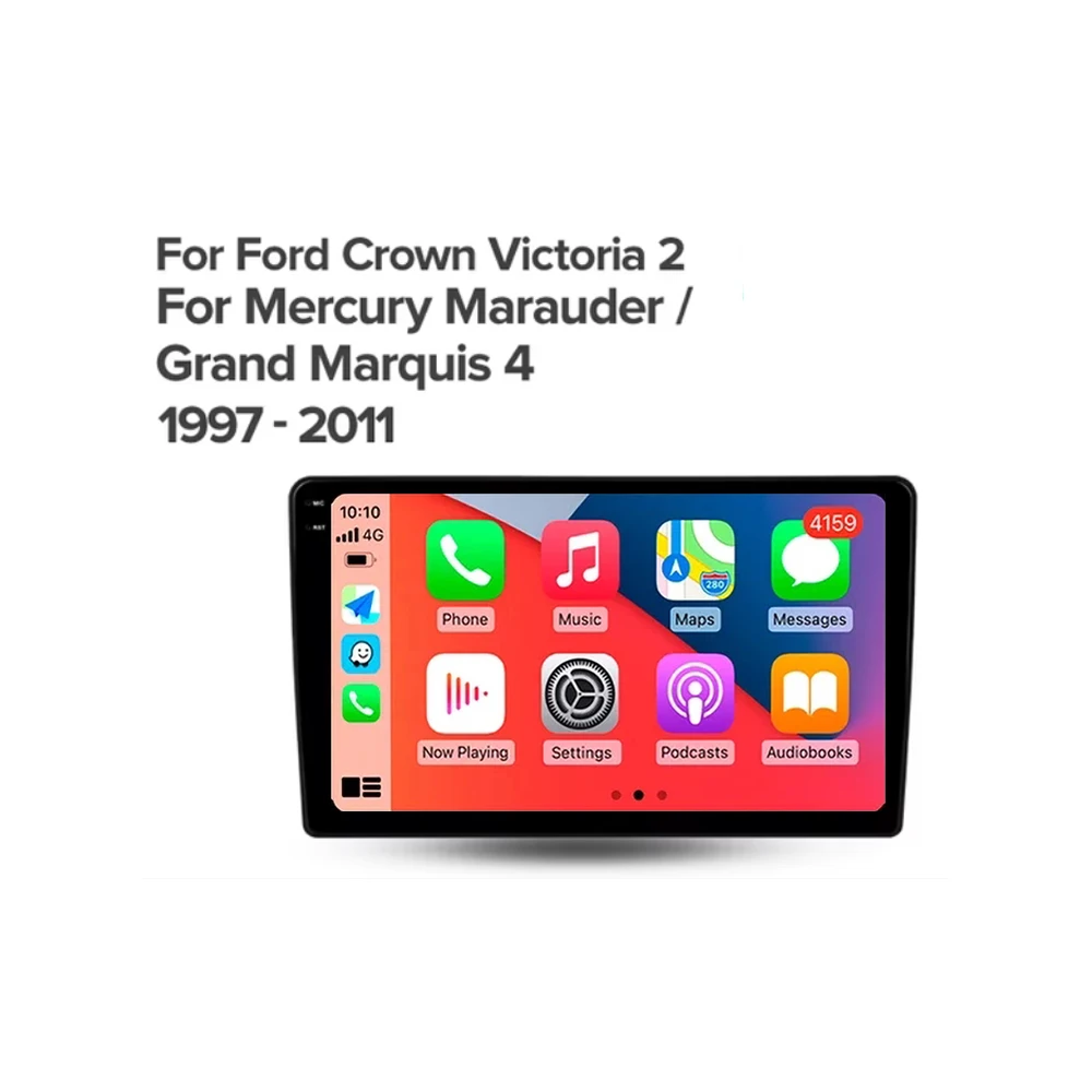 Фото Android 15 Carplay Auto для Ford Grown Victoria 2 для Mercury Marauder Grand Marquis 4 1997-2011 Автомобильное радио, мультимедийное видео №1