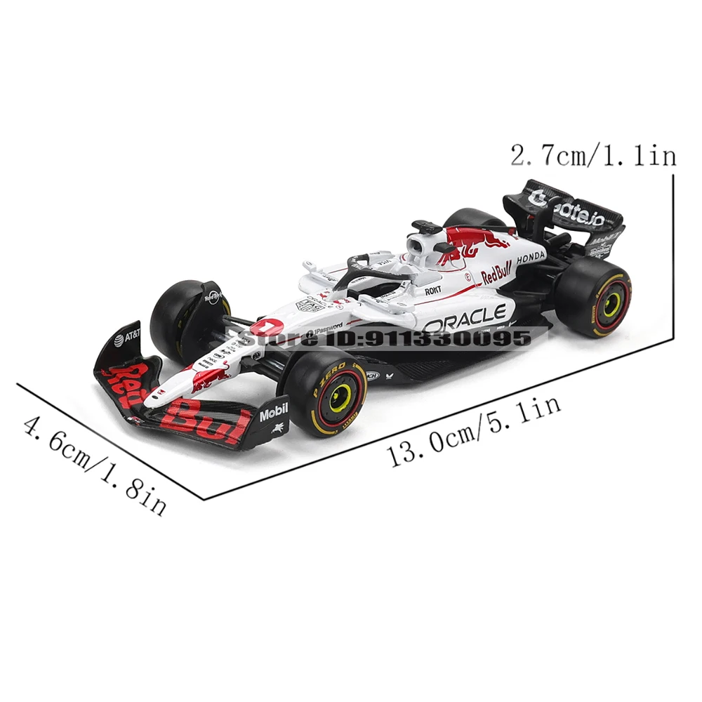 Фото Японская станция Bburago 1:43 F1 2025 Red Bull Racing RB21 # 1. Verstappen # 22 Юки Цунада, модель автомобиля из сплава, литая под давлением модель игрушки №2