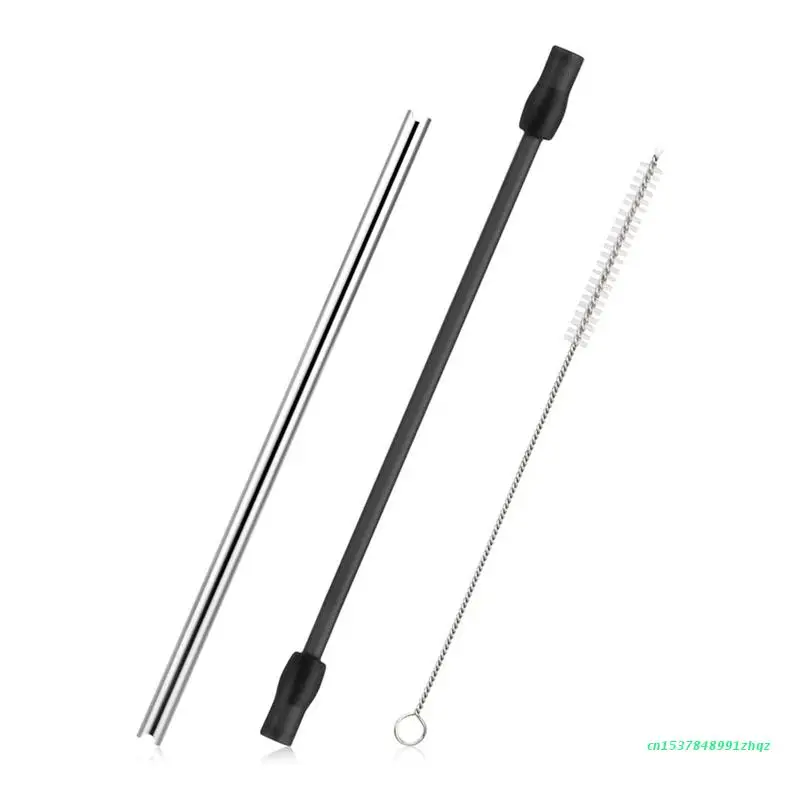 

Сменный Набор для очистки трубки молока силиконовый шланг трубка из нержавеющей стали и щетка