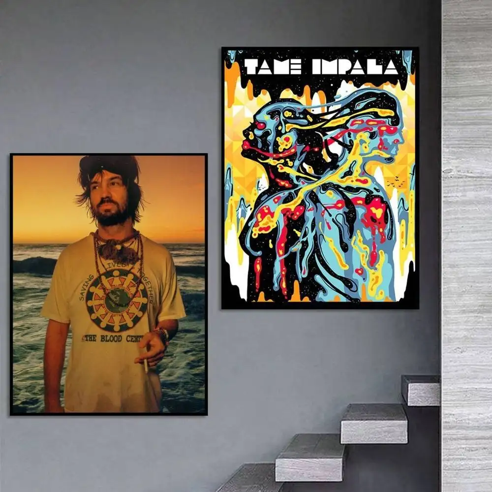 Постер T-Tame I-Impala Neo-Psychedelia Design, самоклеящаяся художественная водонепроницаемая бумажная наклейка для декора стен кафе, бара, комнаты. (art.: 3920dcdc0eb50) - 3920dcdc0eb50