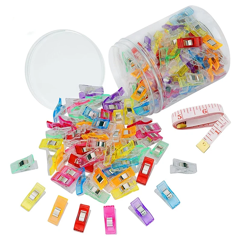 

120 PCS Multipurpose Sewing Clips For Quilting, Mini Clips For Sewing, Sewing Fasteners Clips, Multi-Color Crafting Tool