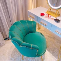 nordic light luxury chair backrest bedroom girl home cosmetic chair nail scrubbing chair muebles de la sala ottoman pouf bench
