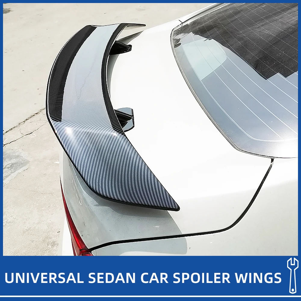 

Rear Deck Lid Car Spoiler For BMW F30 G20 E90 Jetta Elantra Forte GT E60 Carbon Black ABS Universal Wings Model 3 Y Styling