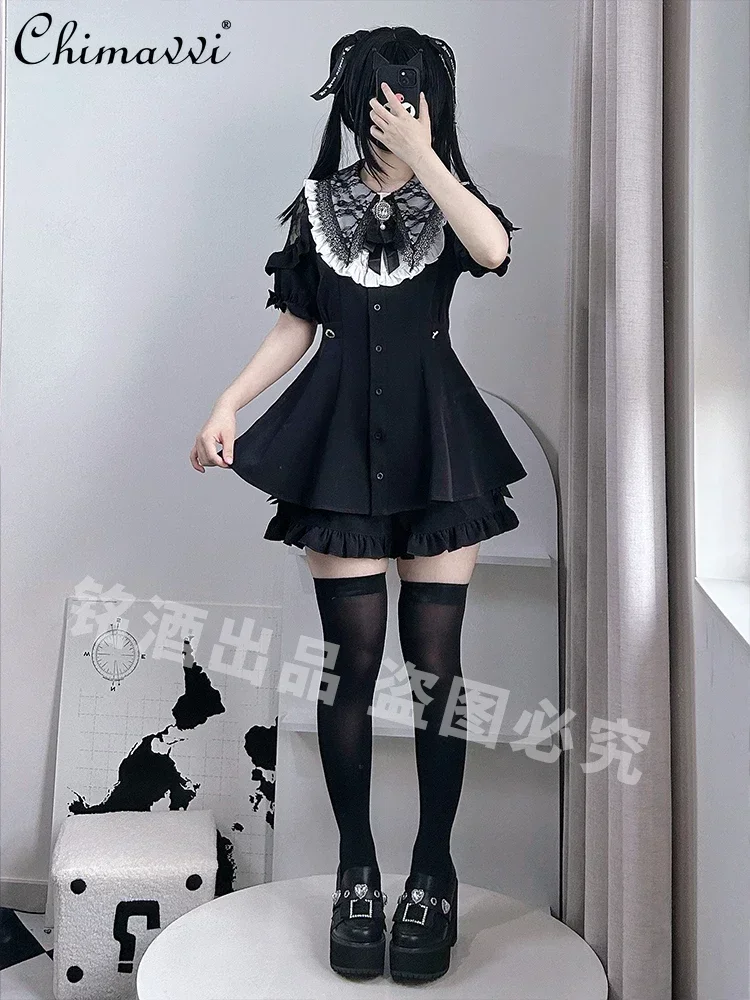 Комплект из двух предметов в японском стиле платье Азии и культуры летнее милое