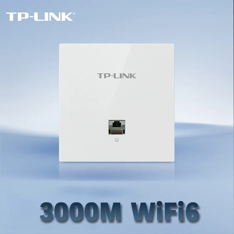 Dual Band 3000Mbps in Wall AP WiFi6 project Indoor AP 802.11AX WiFi6 Access Point 2.4GHz 574Mbps 5GHz 2402Mbps PoE Power Supply