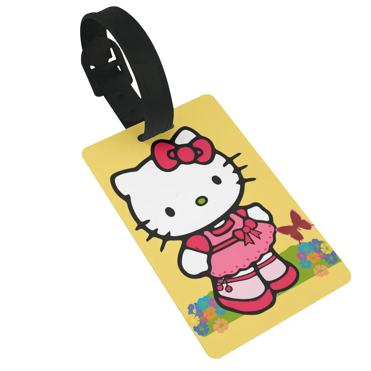 

PVC Cute Cartoon Luggage Tags Travel Accessories Suitcase Name Tag Label Baggage Boarding Name ID Address Bag Holder For kids