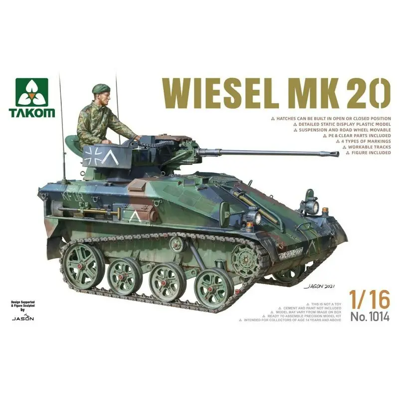 

Hobby Kit TAKOM 1014 1/16 Wiesel MK.20 - Scale Model Kit DIY Toy