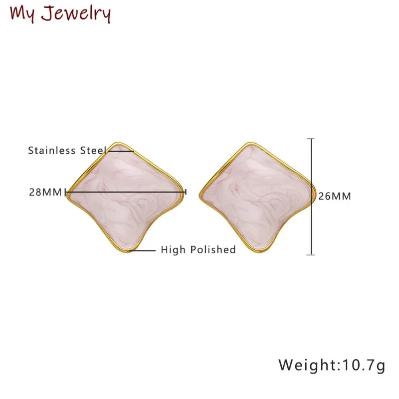 Французские винтажные персонализированные позолоченные серьги-гвоздики из