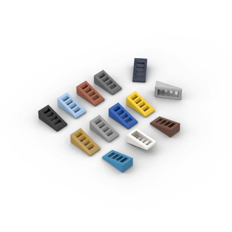 50 шт. MOC собирает частицы 61409 наклон 18 ° 2 x 1 2/3 с 4 слотами часть строительного блока