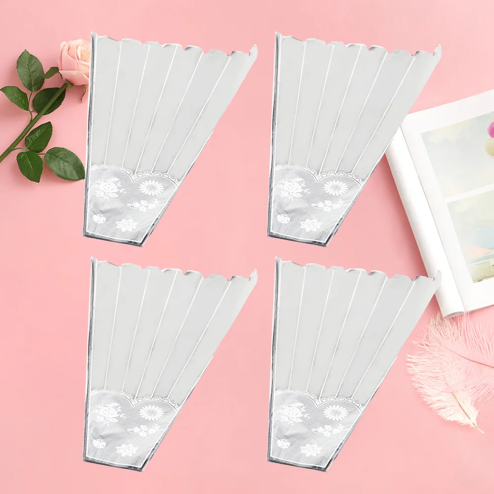 

Flower Bouquet Packaging Wrapping Sleeve Single Paper Rose Treat Gift Floral Cone Shaped Clear Packing Supplies Roses Box Wraps