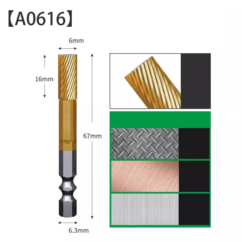 Одиночное вращающееся рашпильное сверло с двумя слотами фреза хвостовиком 6 3 мм
