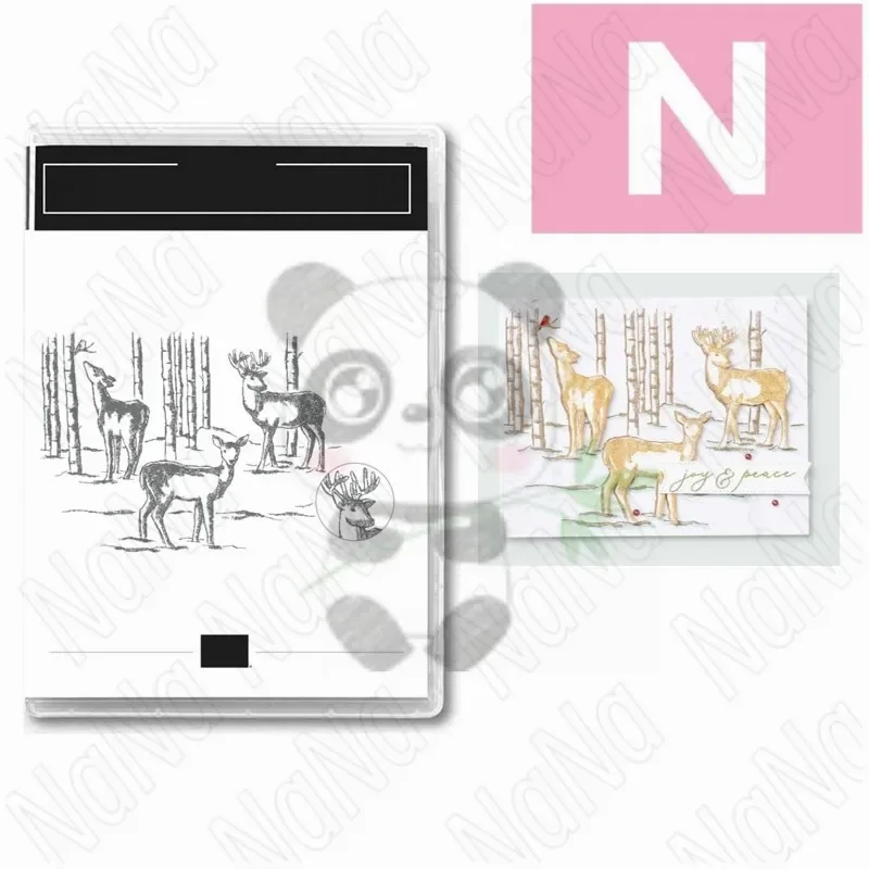 

Graceful Deer Clear Stamps Scrapbooking Paper Decoration Embossing Template Diy Greeting Card Blade Punch 2024 New Arrivals